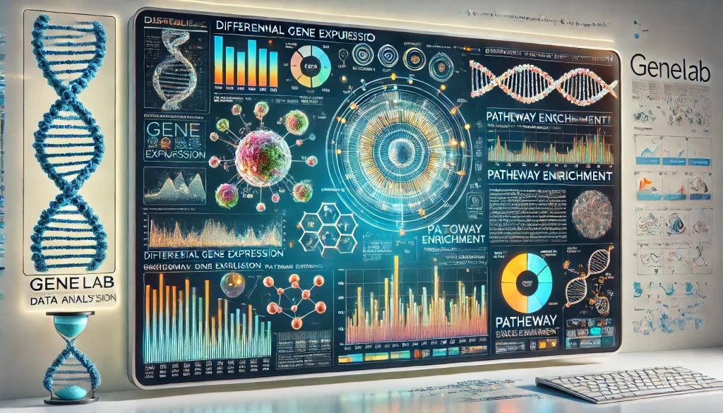 Graphical representation of GeneLab data analysis results