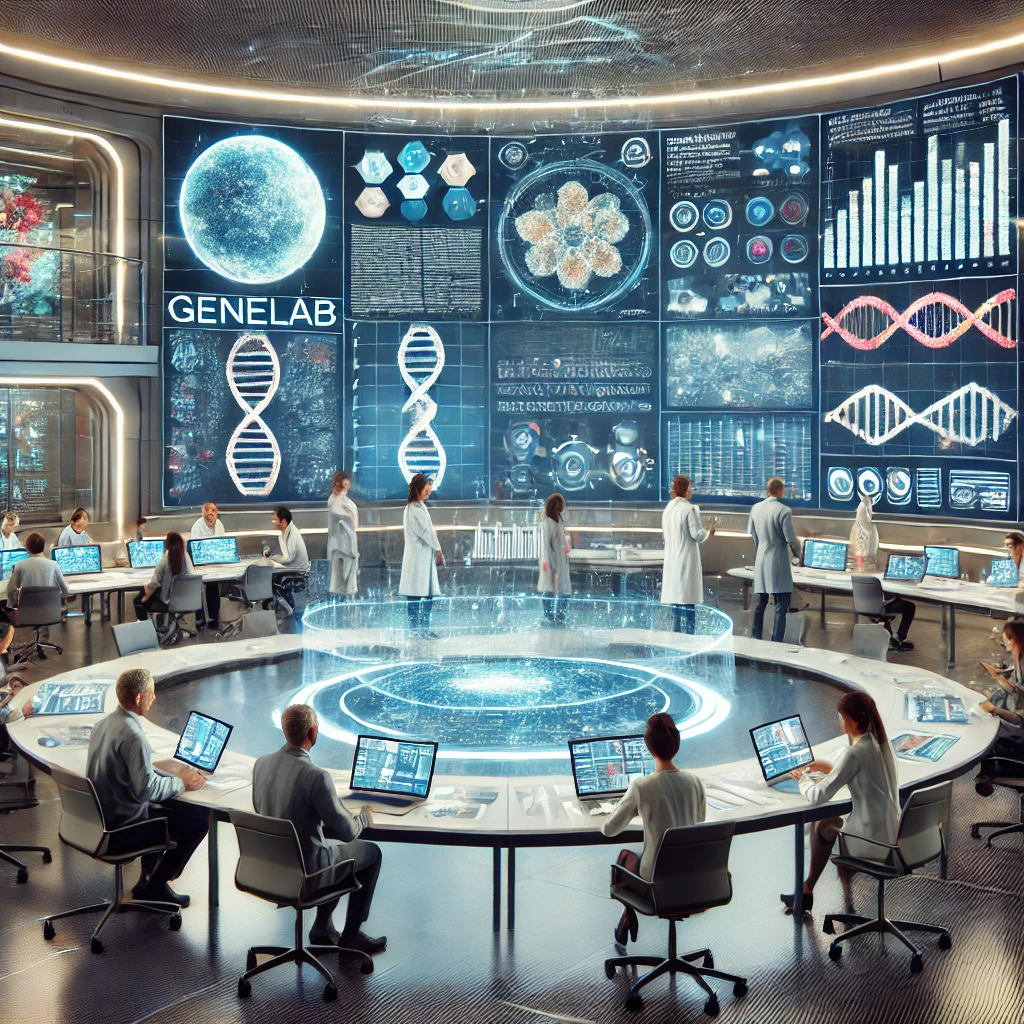 Collaborative workspace in GeneLab for scientific projects